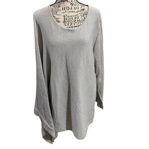 Peter Nygard Silver‎ Sweater Poncho